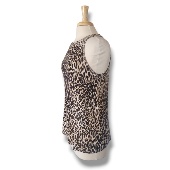 Cable & Guage Animal Print Stretch Sleeveless Top. Size Medium - Picture 4 of 8
